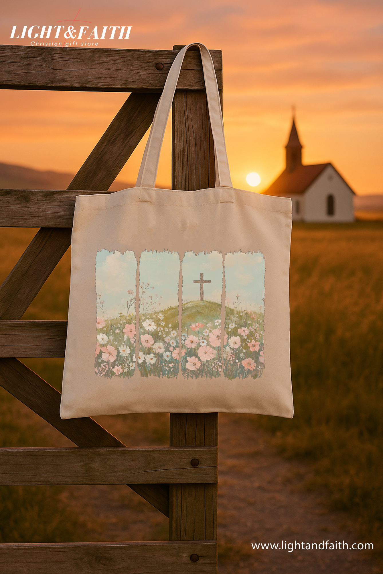 Christian Easter Tote Bag – Canvas Bible Verse Bag – Religious Gift for Her – Jesus Tote – Bible Study Canvas Tote – Faith-Based Gift TBLAF27